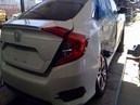 2016 HONDA CIVIC, WHITE, EX-L, 1.5L, TURBO,  A25110